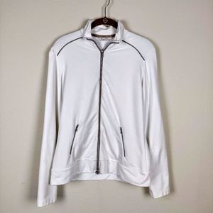 Tommy Bahama White Full Zip Light Jacket